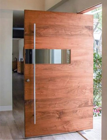 Mahogany Modern Pivot Door