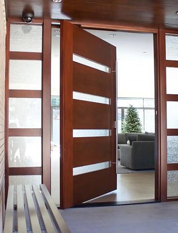 Pivot Door With Sidelights
