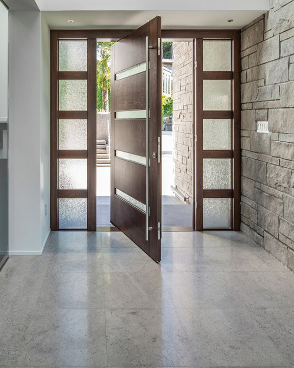 Pivot Wood Doors with Sidelights