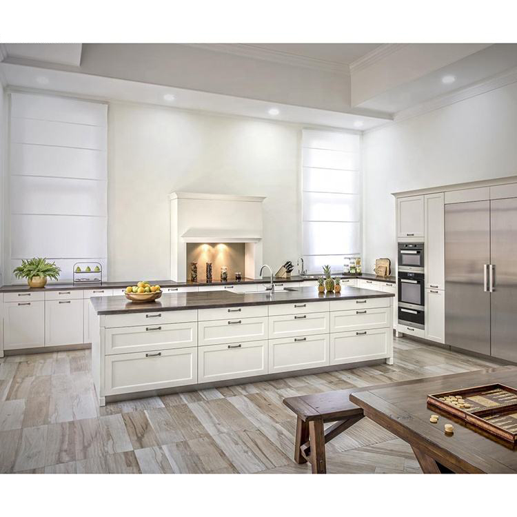Rising Sun Affordable Custom French Vintage Wood Shaker PVC Kitchen Cabinet
