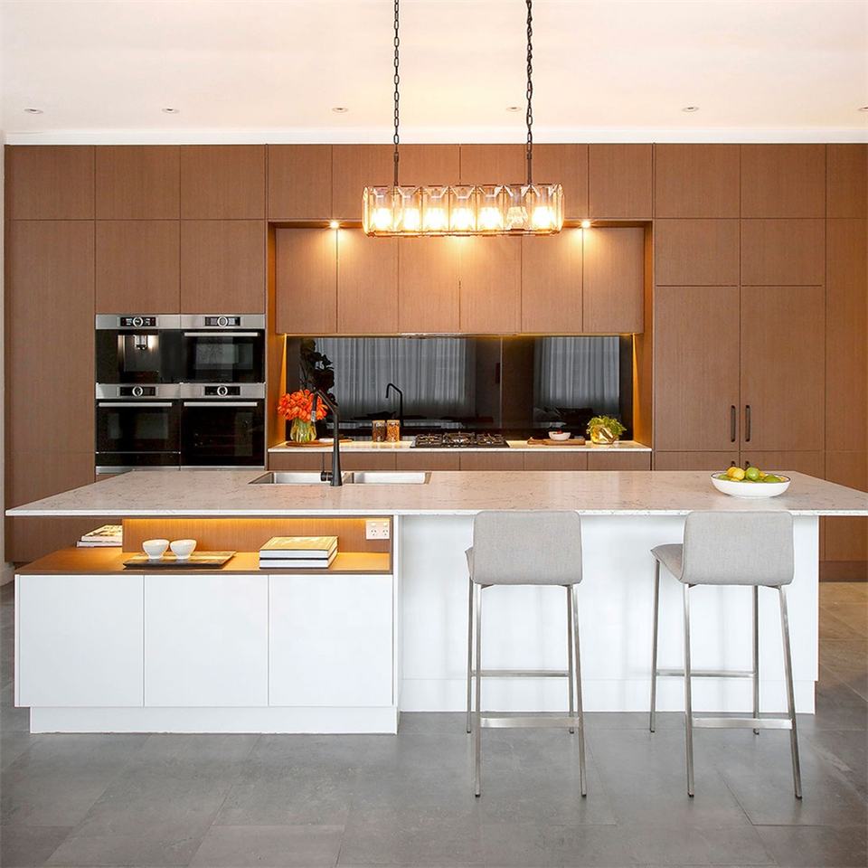 Rising Sun New Arrival Modern Design Melamine Pantry Kitchen Cabinet