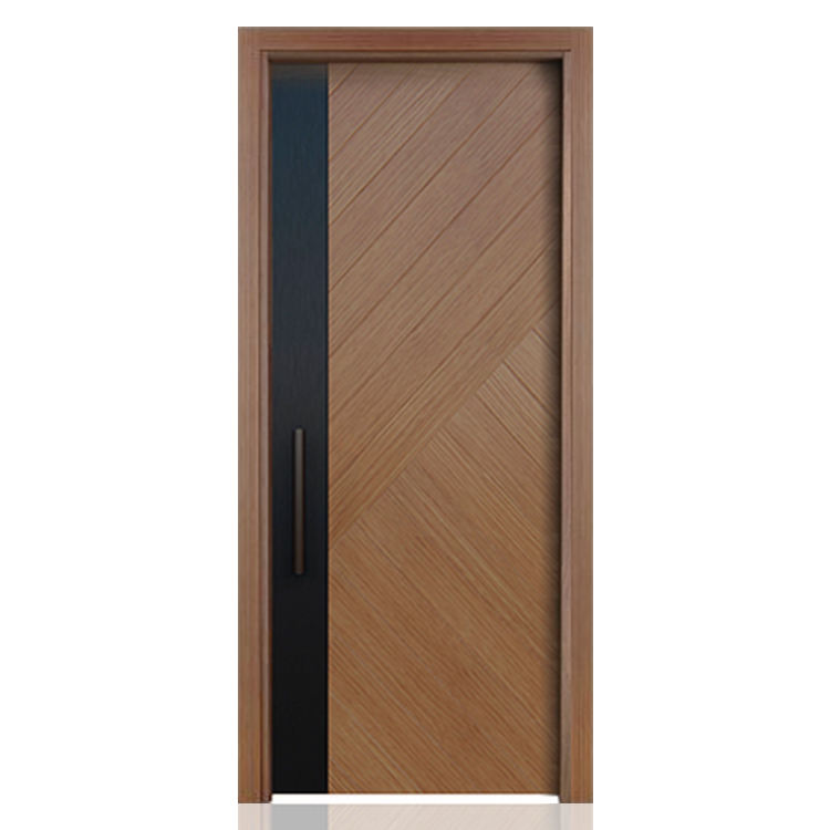 Single Leaf Soundproof Interior Modern Wood Room Door Designs